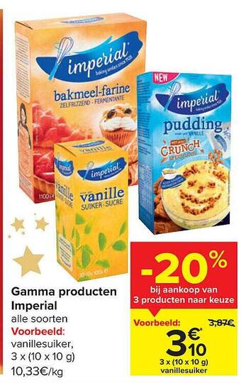 Carrefour Gamma producten imperial aanbieding
