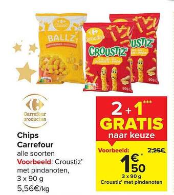 Carrefour Chips aanbieding