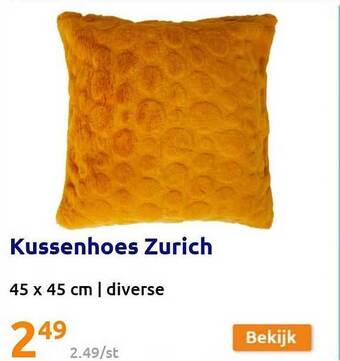 Action Kussenhoes zurich aanbieding