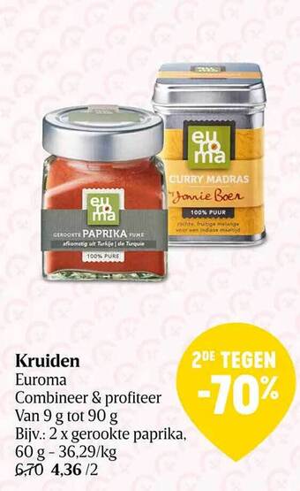 Delhaize Kruiden euroma aanbieding