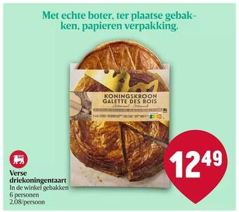 Delhaize Verse driekoningentaart aanbieding