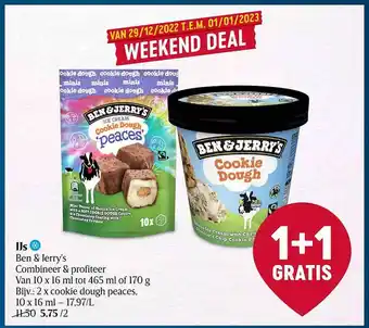 Delhaize Ijs ben & jerry's aanbieding
