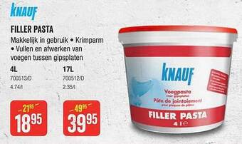 HandyHome Knauf filler pasta aanbieding