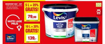 Hubo Muurverf mat wit aanbieding