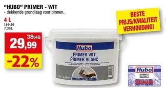 Hubo Hubo primer wit aanbieding