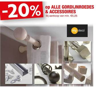 Hubo Gordijnroedes & accessoires aanbieding
