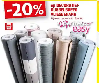 Decoratief dubbelbreed vliesbehang
