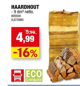 Hubo Haardhout aanbieding