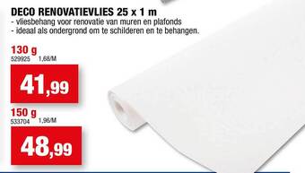 Hubo Deco renovatievlies aanbieding