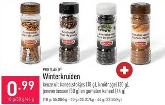 ALDI Portland winterkruiden aanbieding