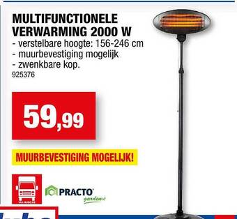 Hubo Multifunctionele verwarming 2000 w aanbieding