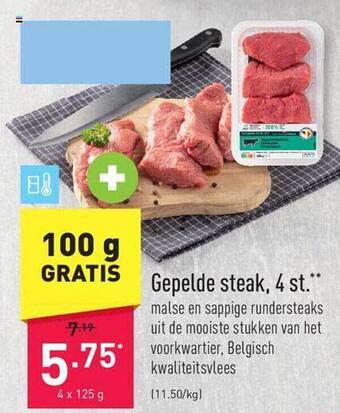 Gepelde steak