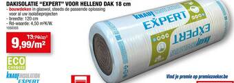 Hubo Dakisolatie expert voor hellend dak aanbieding