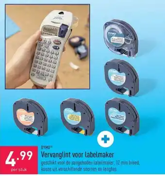 ALDI Dymo vervanglint voor labelmaker aanbieding