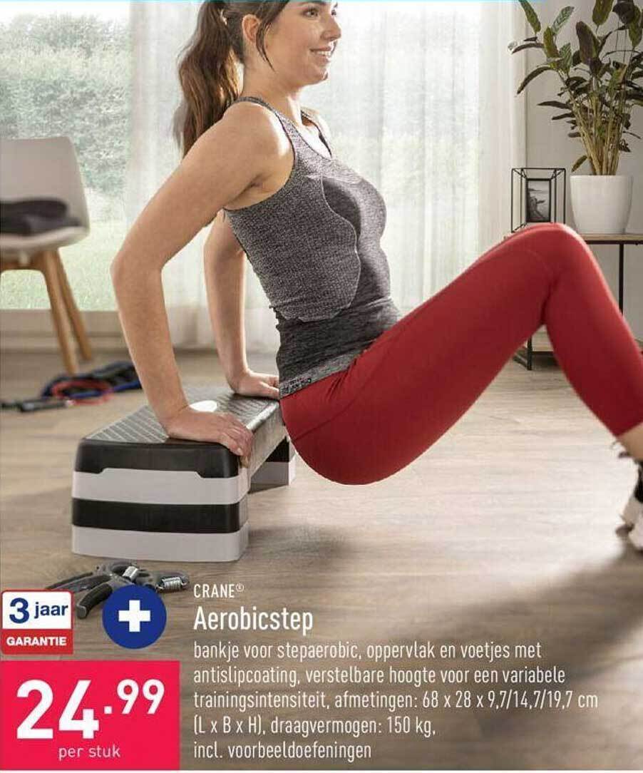 Crane aerobicstep promotie bij ALDI