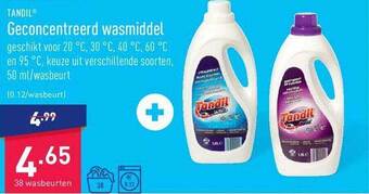 ALDI Tandil geconcentreerd wasmiddel aanbieding