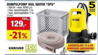Hubo Dompelpomp vuil water aanbieding