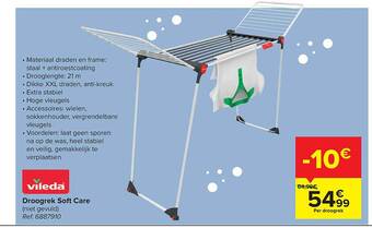 Carrefour Vileda droogrek soft care aanbieding