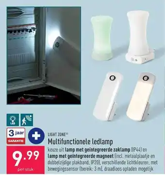 ALDI Light zone multifunctionele ledlamp aanbieding