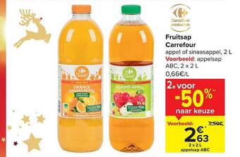 Carrefour Fruitsap aanbieding