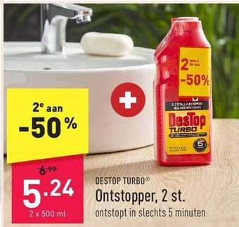 ALDI Destop turbo ontstopper aanbieding