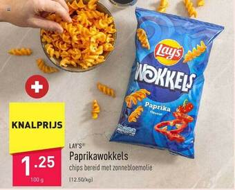 ALDI Lay's paprikawokkels aanbieding