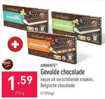 ALDI Ambiente gevulde chocolade aanbieding