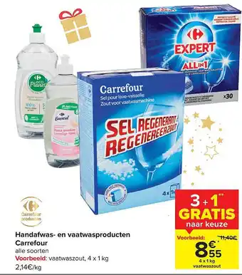 Carrefour Handafwas en vaatwasproducten aanbieding