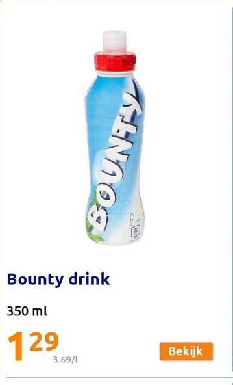 Action Bounty drink aanbieding