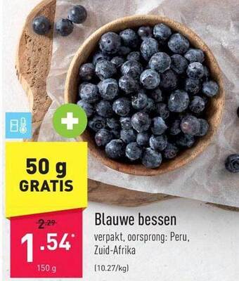 ALDI Blauwe bessen aanbieding