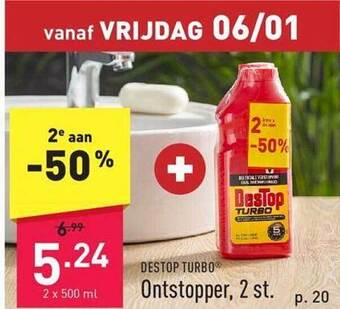 ALDI Destop turbo ontstopper aanbieding