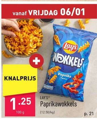 ALDI Lay's paprikawokkels aanbieding