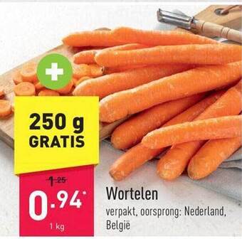 ALDI Wortelen aanbieding