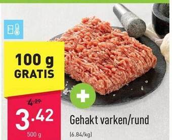 ALDI Gehakt varken-rund aanbieding