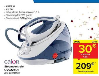 Carrefour Calor stoomcentrale aanbieding