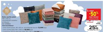 Carrefour Extra zachte plaid aanbieding