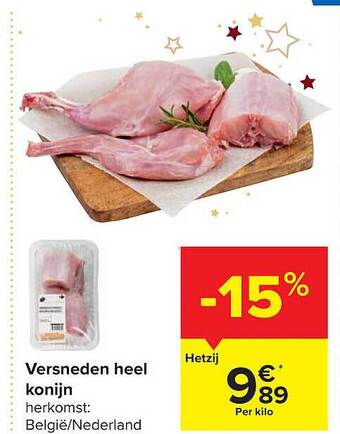 Carrefour Versneden heel konijn aanbieding