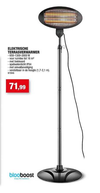 Hubo Elektrische terrasverwarmer aanbieding