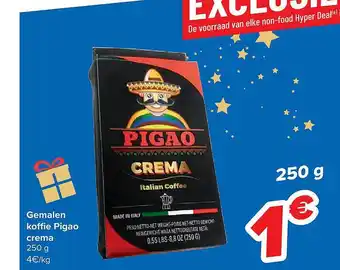 Carrefour Gemalen koffie pigao crema aanbieding