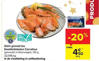 Carrefour Zalm gravad lax aanbieding