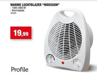 Hubo Warme luchtblazer moesson aanbieding