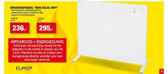 Hubo Infraroodpaneel mon soleil wifi aanbieding