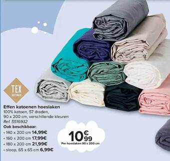 Carrefour Effen katoenen hoeslaken aanbieding