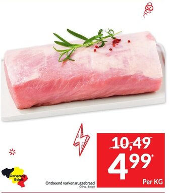 Intermarché Ontbeend varkensruggebraad aanbieding