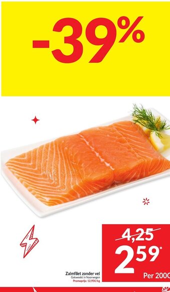 Intermarché Zalmfilet zonder vel aanbieding