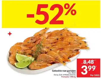 Intermarché Gekookte roze garnalen aanbieding