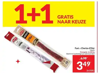 Intermarché Fuet of Chorizo d'Olot aanbieding
