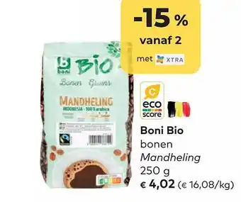 Bio Planet Boni bio bonen mandheling aanbieding