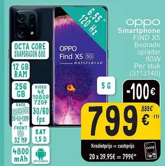 Cora Oppo smartphone find x5 aanbieding