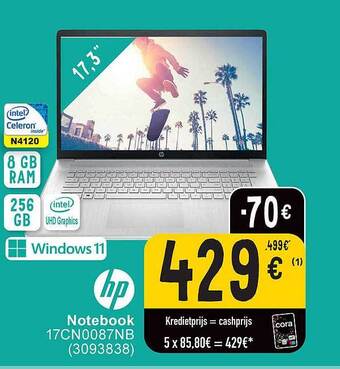 Cora Hp notebook aanbieding